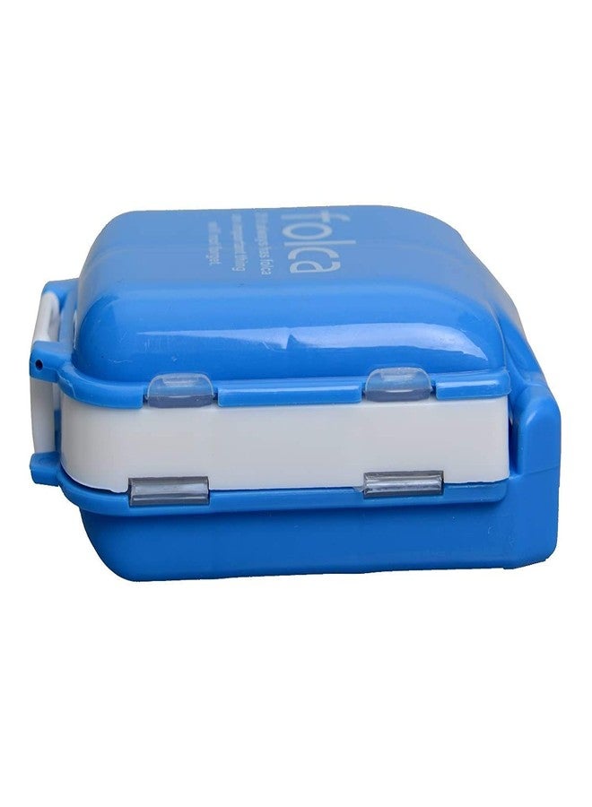 Yorten Pill Box Portable for Travel 8 Compartments Weekly Medicine Organizer, Multicolor Folca Medicine Box Mini Vitamin Pill Tablet Case - Image 2
